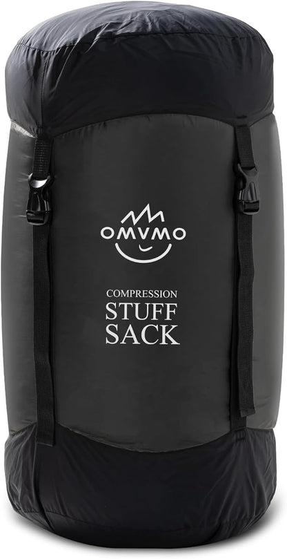 Compression Sack, 12L/19L/32L/46L/53L Water-Resistant Sleeping Bag Stuff Sack,Anti-Tear Ultra Light 400T 20D Nylon Storage Bag,Space Saving Gear for Camping Hiking Travel 1Pcs