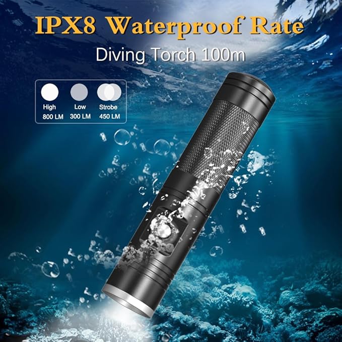 Aluminum Flashlight，Bright, Waterproof, Powerfuly, Excellent Choice for Emergency LED Flashlights for Home, Flashlight for Camping Gear、Hiking (MK-7)