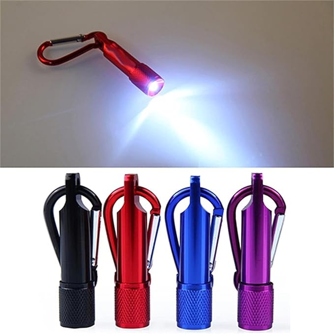 Purple Mini Bright Key Ring Portable Pocket Torch,Keychain LED Flashlight, for EDC, Night Reading, Camping, Power Outage, Emergency，Flashlights，Handheld Flashlights
