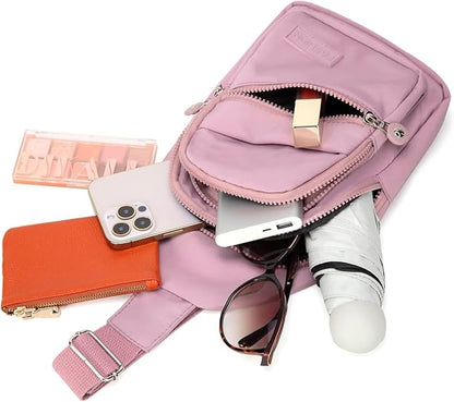 Small Sling Backpack Crossbody Sling Bag, Chest Bag Daypack Fanny Pack Cross Body Bag for Outdoors Hiking Traveling