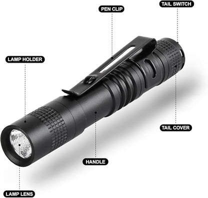 16 PCS LED Pen Light, Pocket Flashlight with Clip for Nurses, Portable Mini Flashlight Handheld Pen Light for Emergency, Overhaul, Outdoor Camping