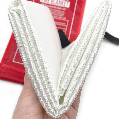 Fire Blanket, 40' x 40' (Pack of 2), Fire Suppression Blanket, Fiberglass Fire Blanket for Home, Kitchen, School, Grill, Camping