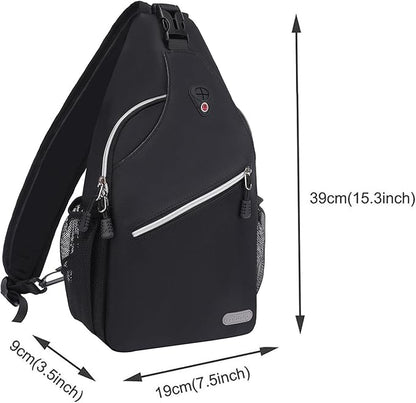 MOSISO Sling Backpack, Multipurpose Crossbody Shoulder Bag Travel Hiking Daypack