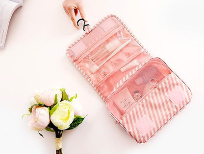 Mossio Hanging Toiletry Bag - Large Cosmetic Makeup Travel Organizer for Men & Women with Sturdy Hook
