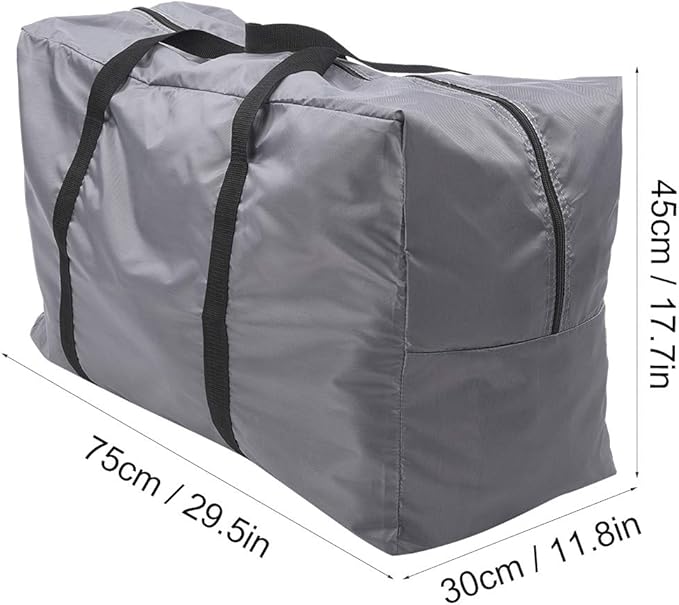so Large Foldable Storage Carry Handbag, Multifunctional Duffel Bag for Kayak/Boat/Canoeing Sea/Fishing/Rafting/Swimming/Campingt (Gray)(Gray)