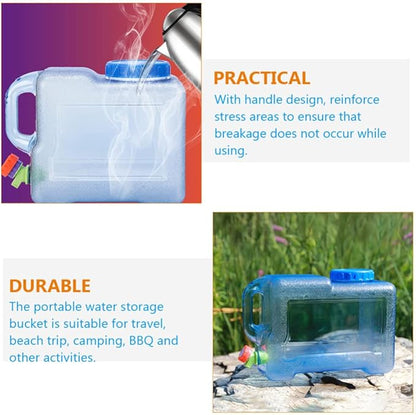 Veemoon Fishing Accessories 2PCS Camping Water Container - 2 Gallon Portable Water Storage Camp Water Jug with Spigot, for Outdoor Camping Picnic Emergency Water Storage Camping Accessories