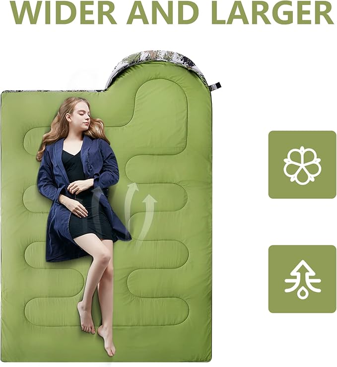 Sleeping Bags for Adults,Kids & Girls-Warm & Cold Weather Lightweight Waterproof Sleeping Bag Backpack with Compact Bag,Great for 3-4 Seasons Hiking,Camping and Outdoor Mountaineering