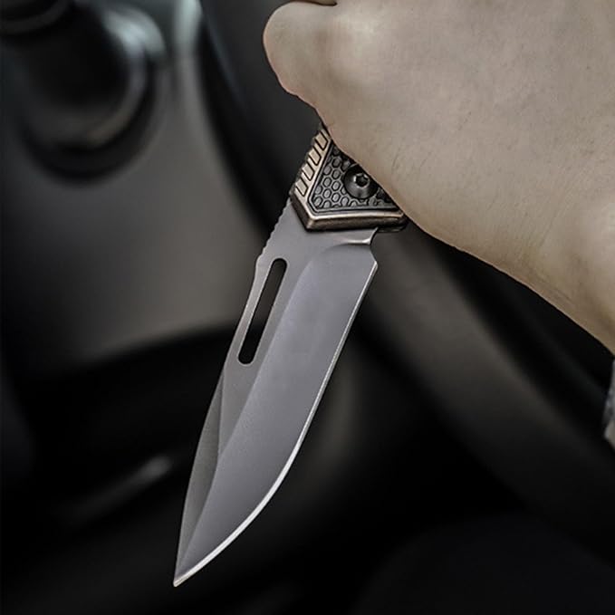 10MOONS Folding Pocket Knife, 8inch Assisted Opening Folding Knife, Tactical Pocket Knife Ourdoor Hiking Camping Tactical Survival and EDC