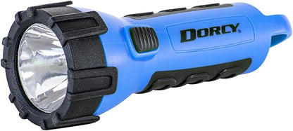 Dorcy 150 Lumen Floating Water Resistant LED Flashlight with Carabineer Clip, Blue (41-2514)