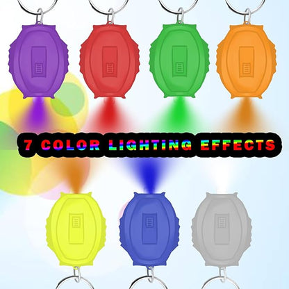Mini LED Blue Light Keychain Flashlight, Small Keychain Flashlight 12 Lumen Portable Pocket Flashlight, Ultra Bright Micro LED Flashlight Blue Light Flashlight with Blue Shell (6PCS)