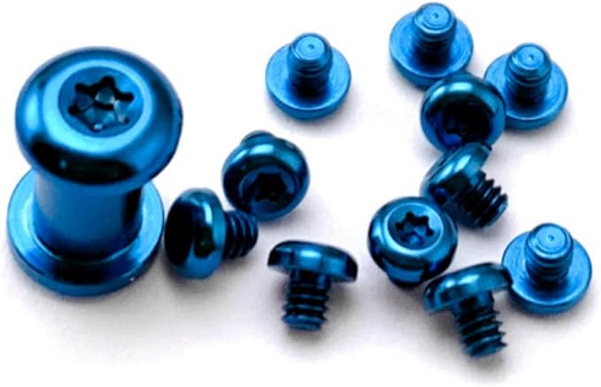 1x Blue Deep Carry Pocket Clips Stainless Steel Attachments +Titanium Screws Pivot Set for Benchmade 535 Knife Make Your Knife Turn Blue All Over