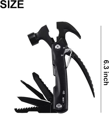 12 in 1 Hammer Multitool Dad Gifts, Father's Day Gifts for Dad, Birthday Gifts for Men, Him, Grandpa, Camping Essentials Camping Gear Tools for Men