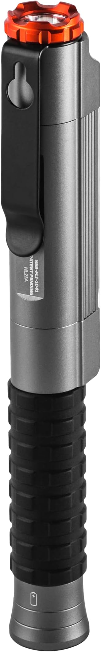 NEBO Redline Torchy 2K, 2000 Lumen Pocket, Rechargeable LED, Water & Impact Resistant Flashlight for EDC with Smart Power Control, Power Memory Recall, Removable Clip for Camping, Hunting, Hiking