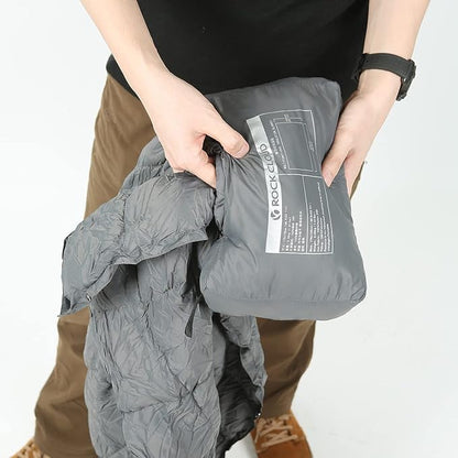 ROCK CLOUD Packable Camping Blanket Ultralight Outdoor Blankets Stadium for Hiking Camp Travel Outside Sports, Grey