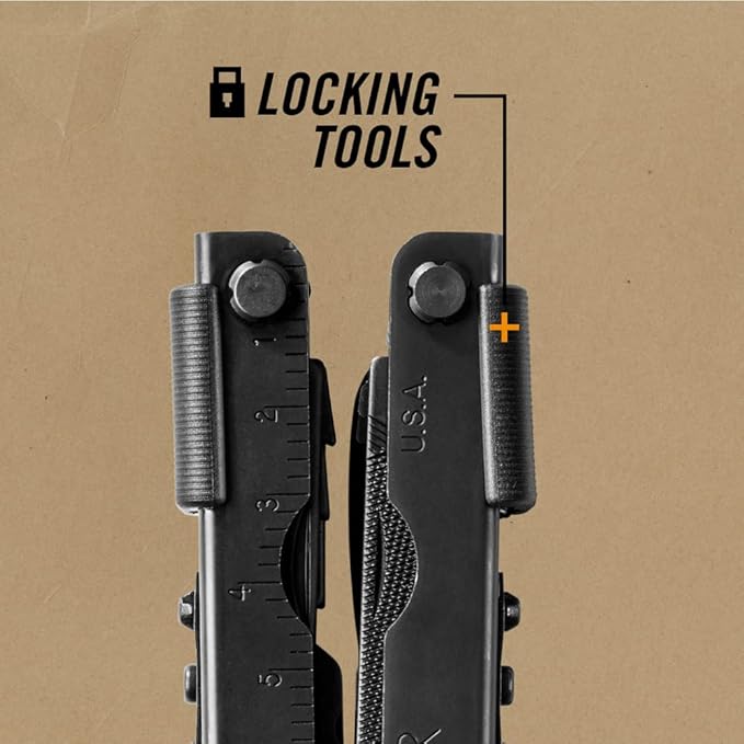 Gerber Gear MP600 14-in-1 Multi Tool - Knife, Pliers, Wire Crimper, Screwdriver - Camping Survival Tool with Sheath - Military Grade - Black