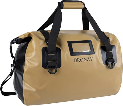 Waterproof Duffel Bag 50L Dry Duffle Bag Heavy Duty Large drybag,Durable Straps And Handles,Large And Big Space,Heat Seal Finishing For Camping,Kayaking,Rafting,Boating,Travel (Khaki)