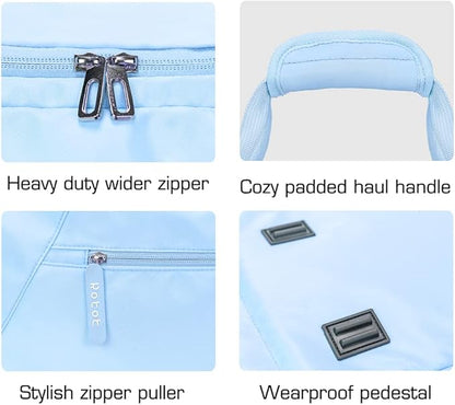 ROTOT Gym Duffel Bag, Gym Bag with Waterproof Shoe Pouch, Weekend Travel Bag with a Water-resistant Insulated Pocket