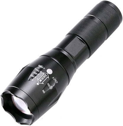 BESTSUN 3000 High Lumens Tactical Flashlights, Military Grade 5 Modes Super Bright LED 18650 Flashlight Focus Torch Lamp Adjustable for Camping Hiking Emergency