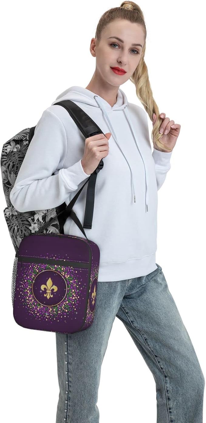 Carnival Lunch Box Reusable Insulated Lunch Bag Thermal Cooler Tote For Boys Girls Teen School Men Women Picnic Travel Hiking