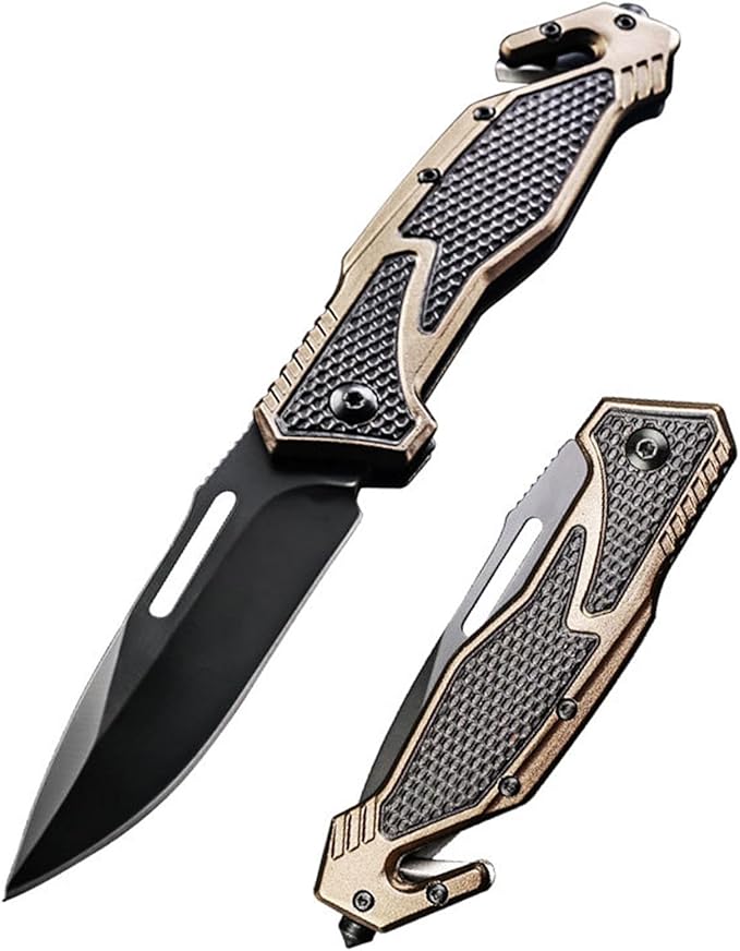 10MOONS Folding Pocket Knife, 8inch Assisted Opening Folding Knife, Tactical Pocket Knife Ourdoor Hiking Camping Tactical Survival and EDC