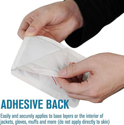 Hand Warmers, Extra Large Hot Hands & Body Warmers with Adhesives 10 Packs - Portable Pocket Warmers Disposable Hot Pads Camping Hand Warmer for Winter Outdoor Skiing Hiking