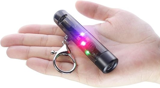 BORUIT S1 Pen Light USB C Rechargeable Keychain EDC Flashlight 80 Lumens Super Bright Pocket Mini Flashlight with 5 Light Modes for Camping Work and Emergencies (Grey)