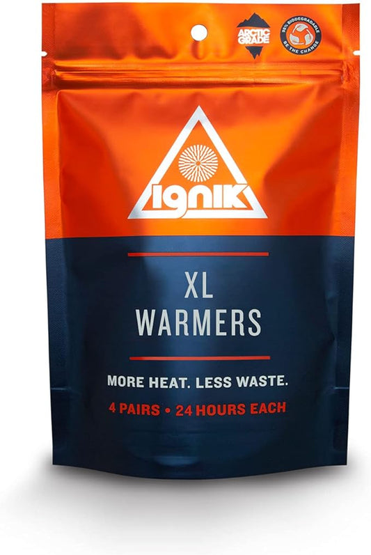 Ignik 24-Hour Compostable XL Body and Sleeping Bag Warmers with Resealable AirBarrier Pouch