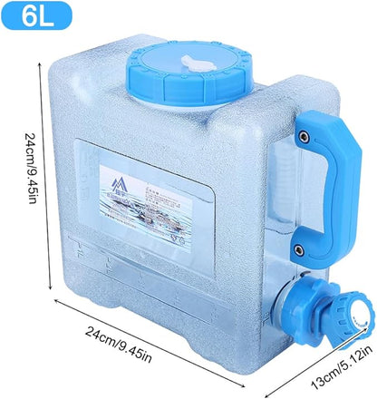 Water Storage Containers, Camping Water Container, Portable Water Tank with Faucet Camping Bucket with Tap Water Jug with Spigot BPA Free Emergency Water Storage for Outdoor Camping Hiking