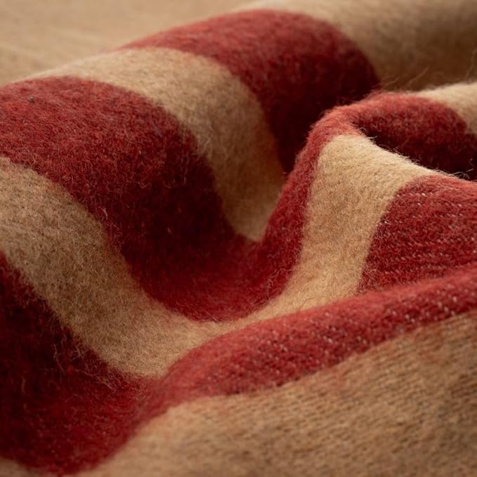 Arcturus Patterned Wool Blankets - 4.5lbs Warm, Heavy, Washable, Large | Great for Camping, Outdoors, Sporting Events, or Survival & Emergency Kits