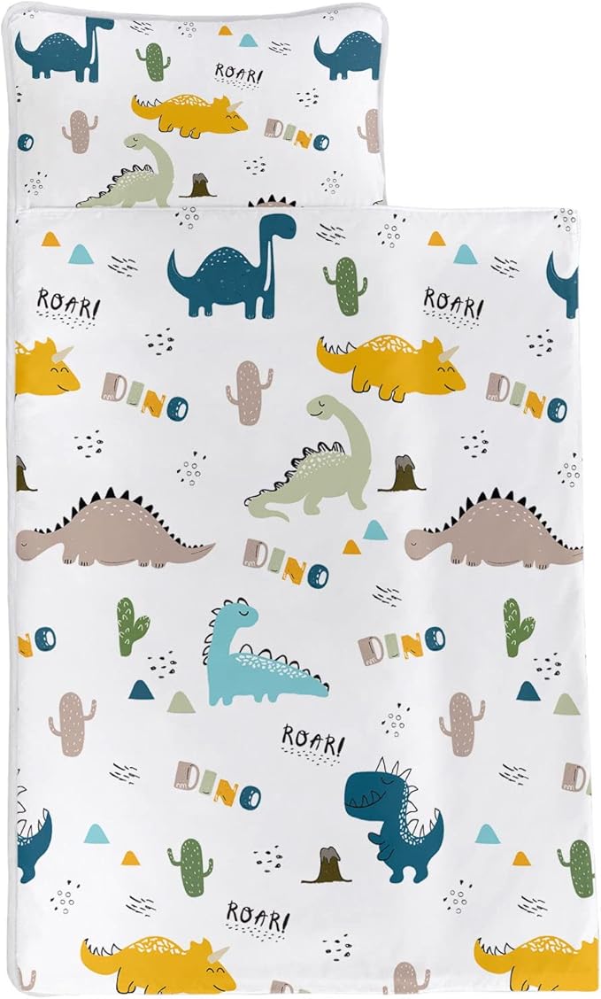 Space Nap Mat - Space Ship Galaxy Sleeping Bag with Removable Pillow - Daycare and Sleepovers Preschool Kindergarten Bedding Set for Kids Toddler Boys Girls