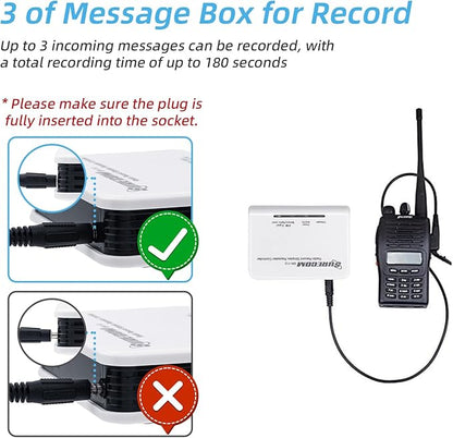 Mcbazel Surecom SR-112 Cross Band Radio Simplex Repeater Controller with K Plug 46-K Cable for Kenwood PUXING WOUXUN QUANSHENG