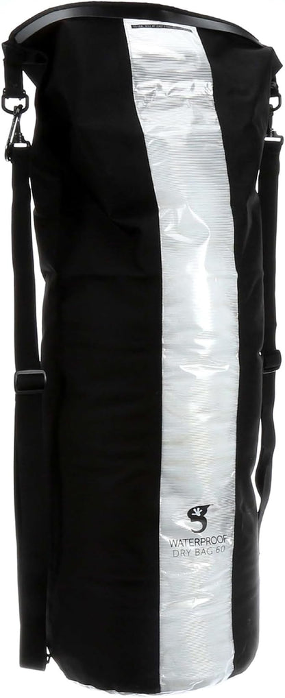 geckobrands Durable View Dry Bag – Waterproof Backpack with Translucent Panel