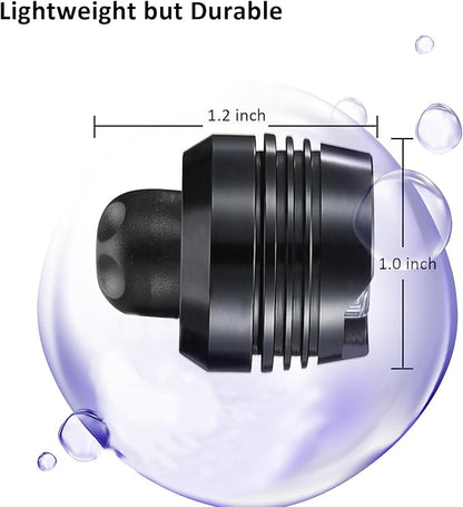 RAHAN Rechargeable Headlights for Croc 2pcs,Flashlights Attachment for Crocs, LED Shoes Light with 3 Light Modes for Dog Walking, Camping, Running, Suitable for Adults Kids, Black