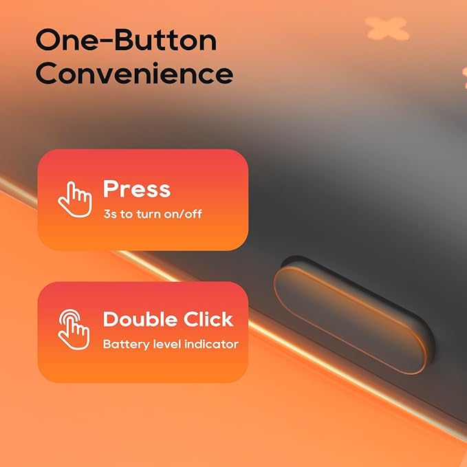 Electric Hand Warmers Rechargeable 2 Pack, 6400mAh Rechargeable Hand Warmer, 16 Hrs Portable Hand Warmer for Outdoor Camping Hunting Golf Accessories, Gifts for Women Men - Grey