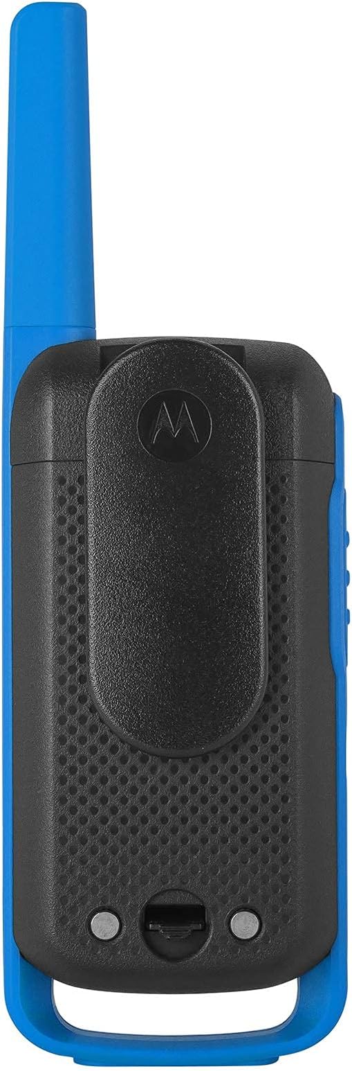 Motorola Solutions, Portable FRS, T270, Talkabout, Two-Way Radios, Rechargeable, 22 Channel, 25 Mile, Black W/Blue, 2 Pack