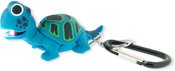 Big Discoveries WildLight Animal Carabiner Flashlight - Fun Mini Keychain Flash Lights for Kids, Nurses, Camping