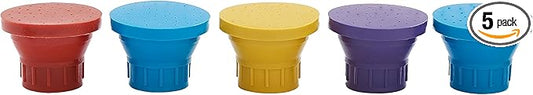 5 Pcs Bottle Top Waterers - Portable Dog Shower Outdoor - Bottle Cap Sprinkler - Bottle Shower Head for Road, Travel, Camping & Hiking, Plastic