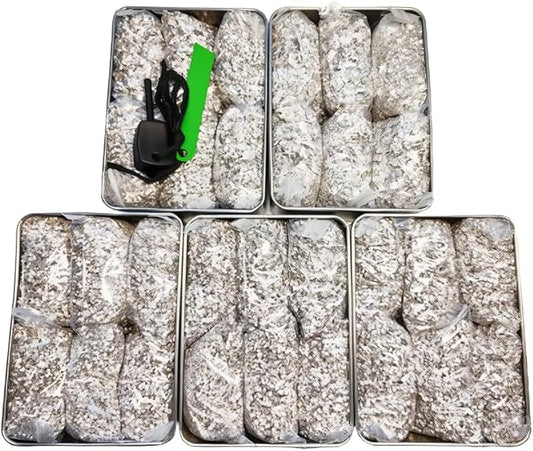 Emergency Fire Starter Kit Magnesium 6 Bags for Camping Hiking Bushcraft Survival Outdoor Hurricane Outage Light Weight Portable + 1 Tin Box