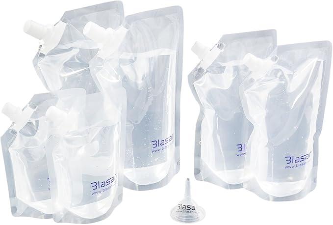 Concealable Cruise Ship Rum Sneak Flask Kit Set (2x32oz, 2x16oz, 2x8oz)