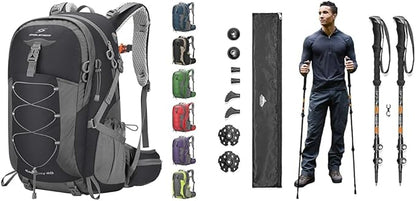 Maelstrom Daypack Backpacks + Water Filtration System, 40l Black