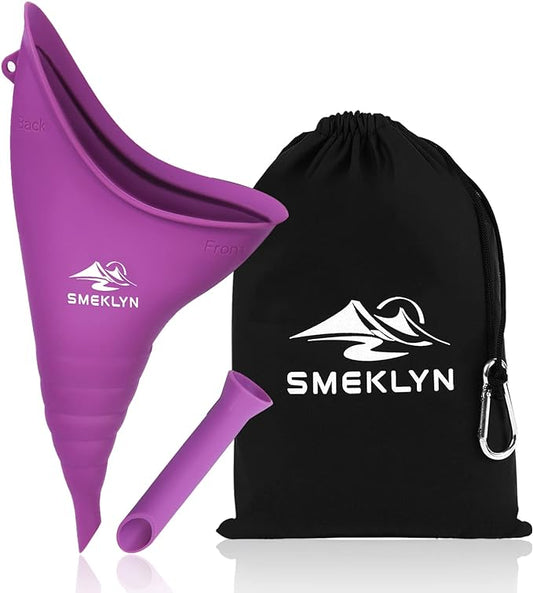 Female Urination Device Women Pee Funnel Reusable Silicone Urine Cup Female Urinal Post Surgery Pee Standing Up Perfect for Camping Hiking Travel Road Trip Accessories-Plus Size