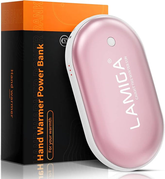 Hand Warmers Rechargeable,Electric Hand Warmer Reusable,5200mAh Portable Powerbank,Hot Hand Pocket Heater for Outdoor Camping and Hunting,The Best Gift for Winter.