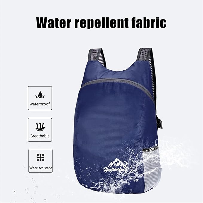 20L Ultra Lightweight Foldable Backpack Small Hiking Rucksack Ultralight Water Resistant Travel Packable Daypack for Men Women for Outdoor Sport Travelling Walking Hiking Camping Biking