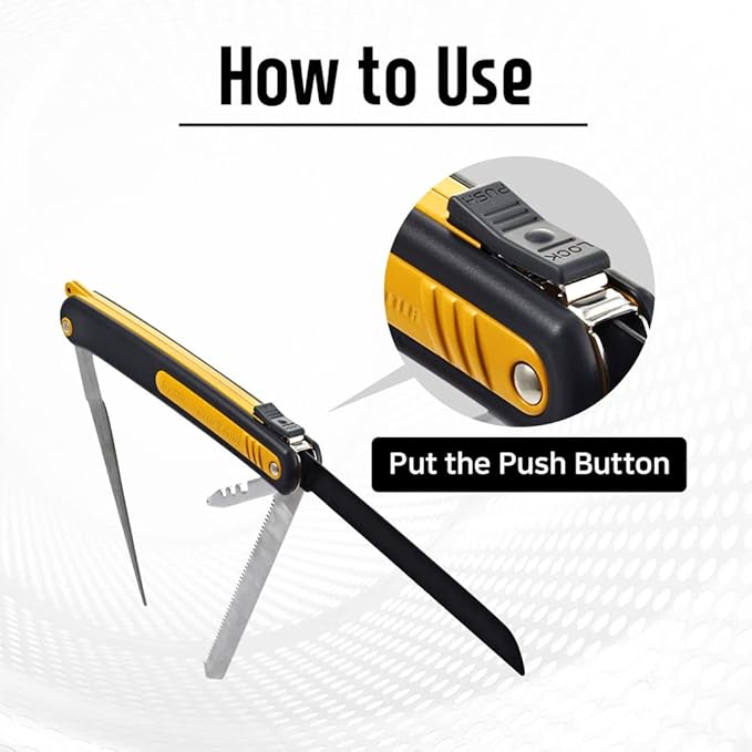 Magic Saw Multi Cutter that is folding Special Blades, Hacksaw, Carbide Saw, Glass Cutter, Wood Saw and even Sharpener such as Swiss Army Knife, Necessary in Camping, Fishing, Hiking, Outdoor Indoor