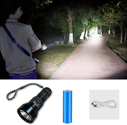 Mini Flashlights High Lumens Rechargeable, Super Bright Flashlight, Mini Flashlights for EDC Carry, Tactical Flashlight Waterproof Handheld Flash Light LED Flashlight for Emergencies, Camping, Hiking