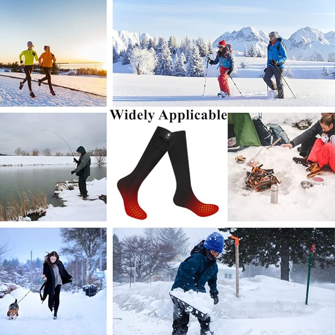 Savior Electric Heated Socks for Men Women,with APP Control Rechargeable Heated Socks,Washable,Suitable for Winter Work,Skiing,Cycling,Hiking,etc.