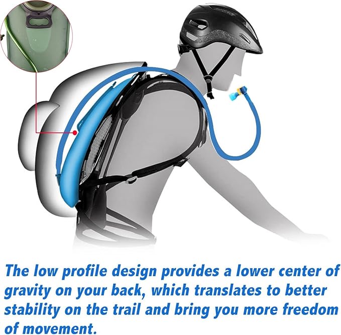 Hydration Bladder Reservoir BPA Free TPU Water Bladder for Hiking Hiking Backpack Biking and Camping Outdoor Backpack Reservoirs