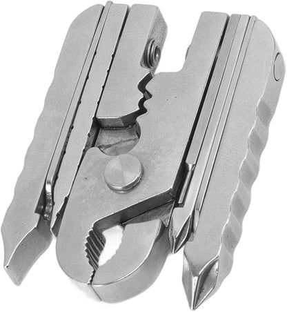 15 in 1 Multi Tool, Stainless Steel Multifunction EDC Folding Utility Pocket Tool Outdoor Pliers Screwdriver Tool Combination