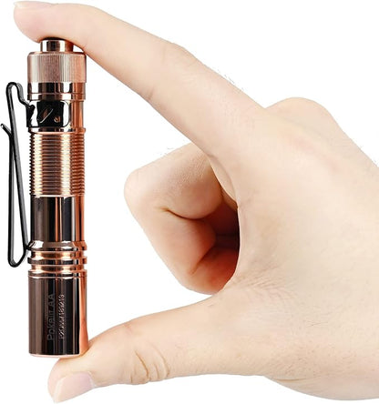 ACEBEAM Pokelit AA Rechargeable Mini Flashlight with Clip, 500 High Lumens Pocket EDC Flashlight, Super Bright Small Flashlight,519A 90+ High CRI Led Flashlight for Camping,Hiking,Everyday Use(Copper)
