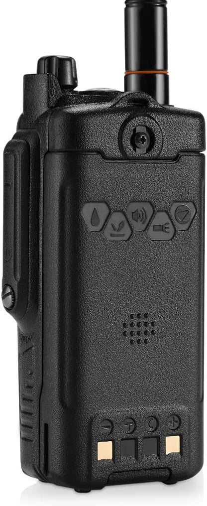 BAOFENG GT-3WP IP67 Dual Band Two-Way Radio, 144-148MHz 420-450MHz, Waterproof Dustproof Walkie Talkie Transceiver, Black 1 Pack